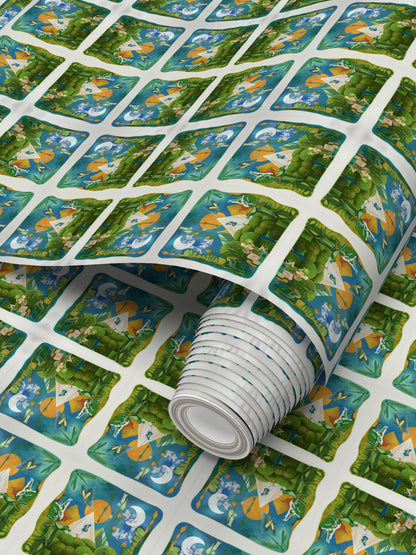 OG134. Repeat Pattern Wallpaper. Zen. ID:2985.