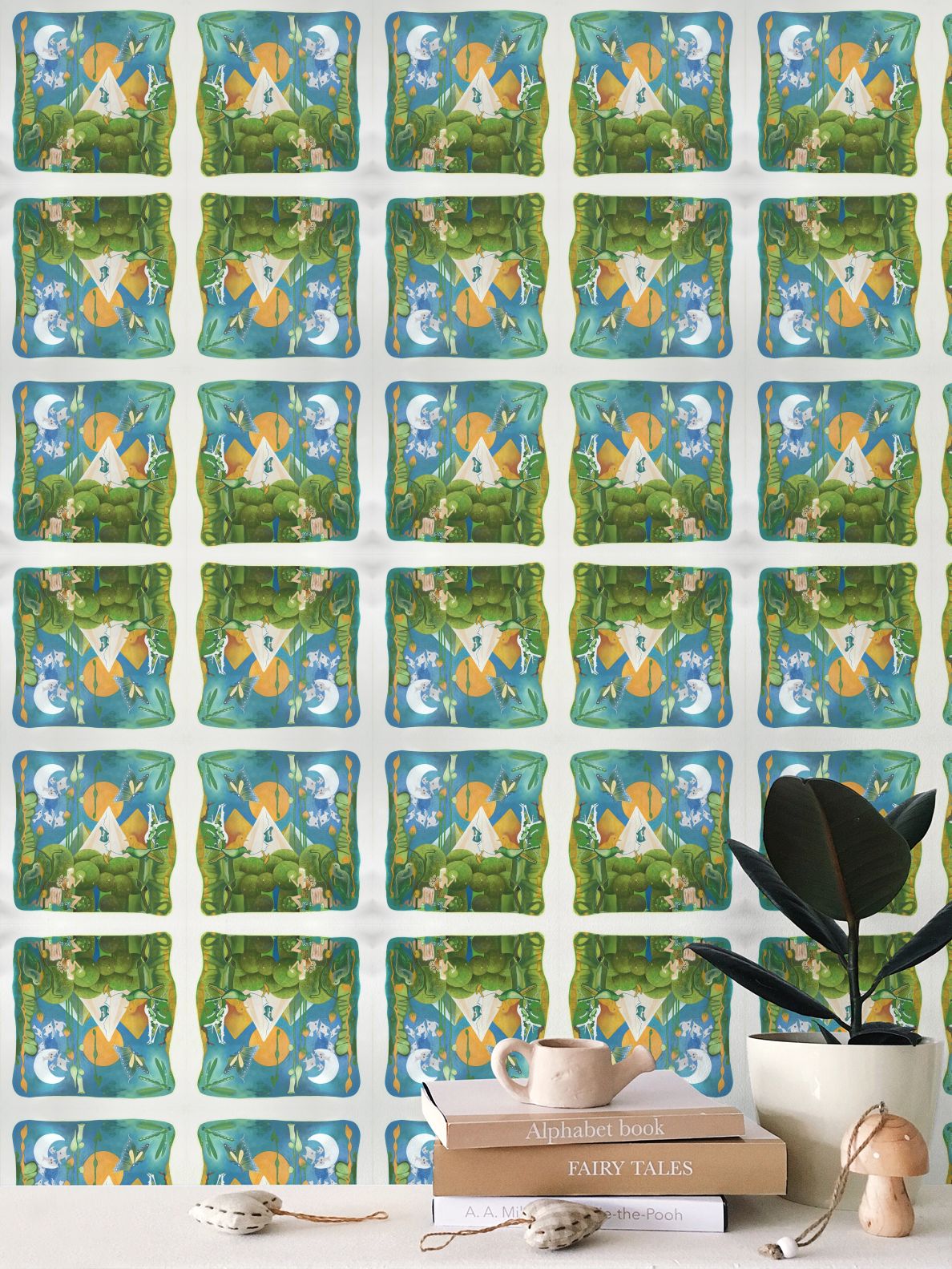 OG134. Repeat Pattern Wallpaper. Zen. ID:2985.
