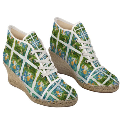OG134.Dames Espadrilles Sleehak:Zen.