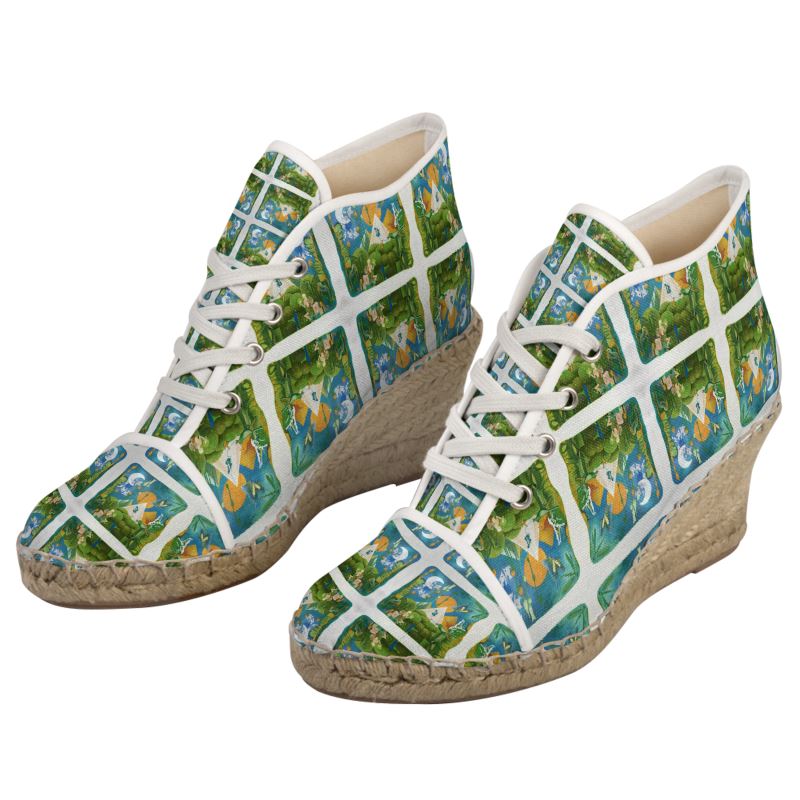 OG134.Dames Espadrilles Sleehak:Zen.