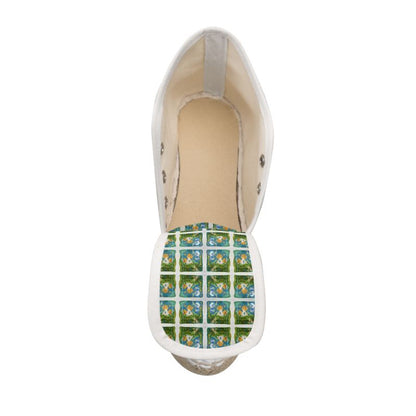 OG134.Dames Espadrilles Sleehak:Zen.