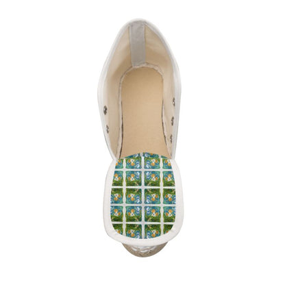 OG134.Dames Espadrilles Sleehak:Zen.