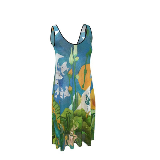 OG134. Mouwloze Midi Jurk. Zen. ID:3067.
