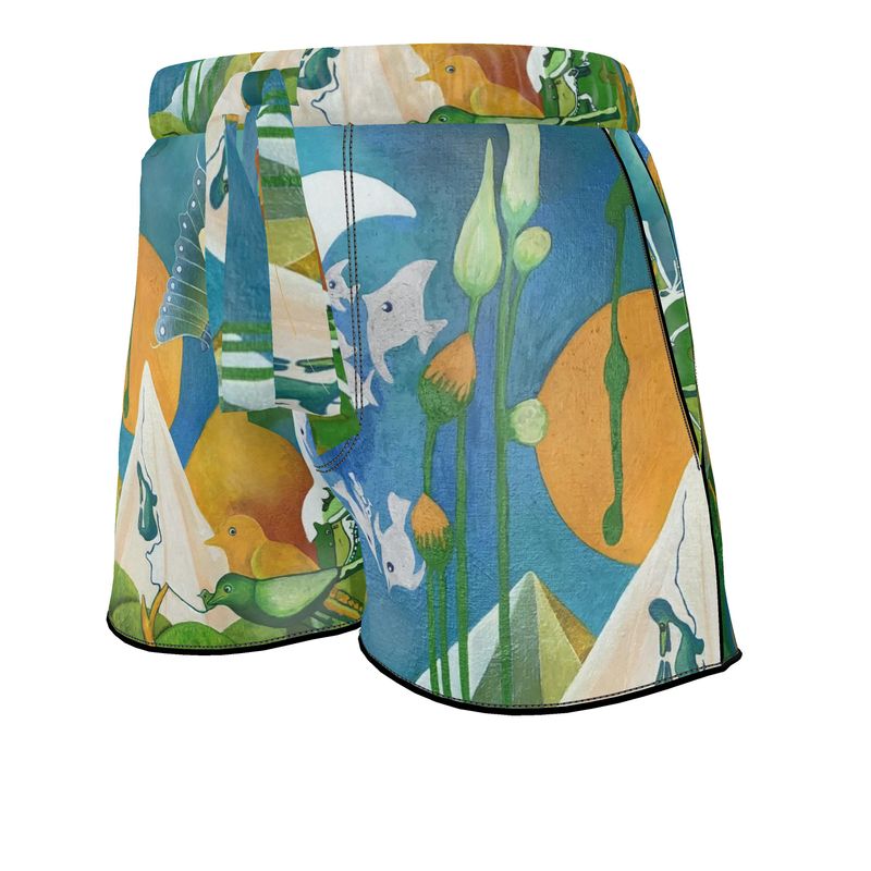 OG134. Luxe Silk Pyjamashort Dames. Zen. ID:3071.