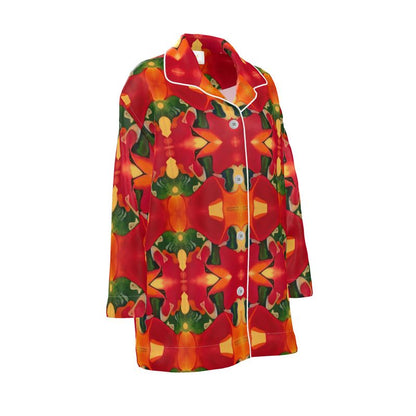 OG130. Luxe Pyjamashirt Dames: Nieuw Leven. ID:3069.