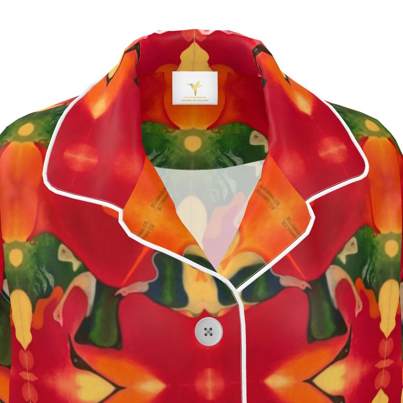 OG130. Luxe Pyjamashirt Dames: Nieuw Leven. ID:3069.