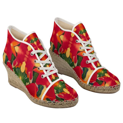OG130. Dames Espadrilles Sleehak: Nieuw Leven: ID:2798.