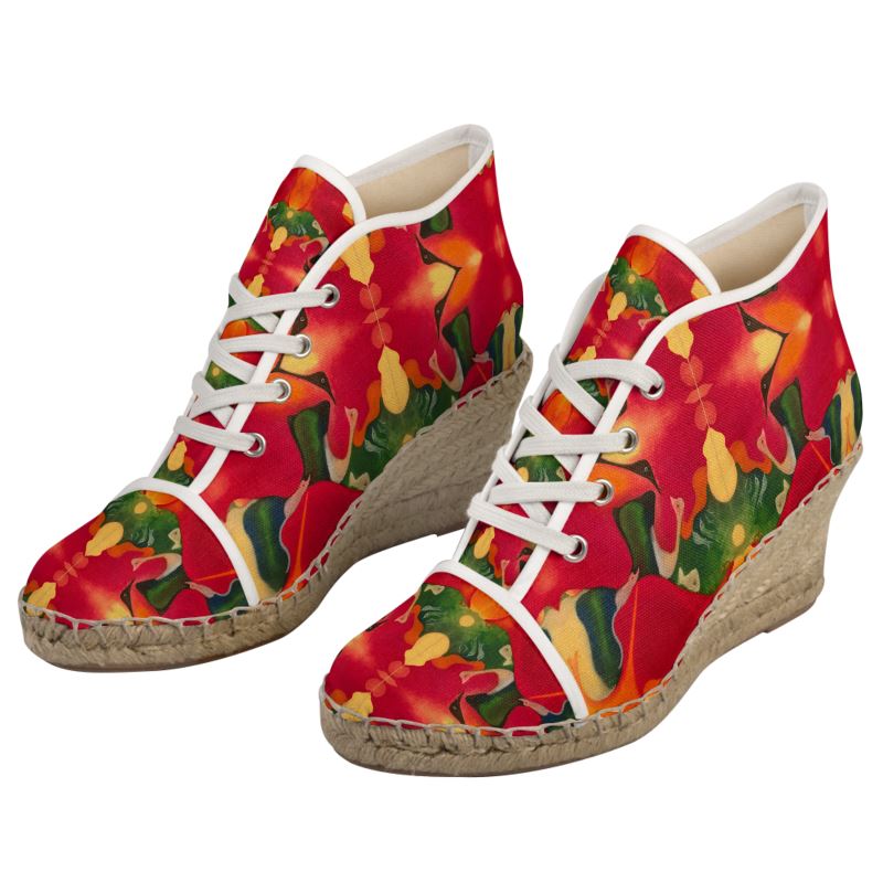 OG130. Dames Espadrilles Sleehak: Nieuw Leven: ID:2798.