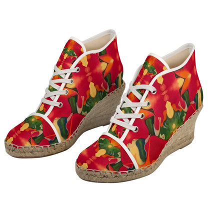 OG130. Dames Espadrilles Sleehak: Nieuw Leven: ID:2798.
