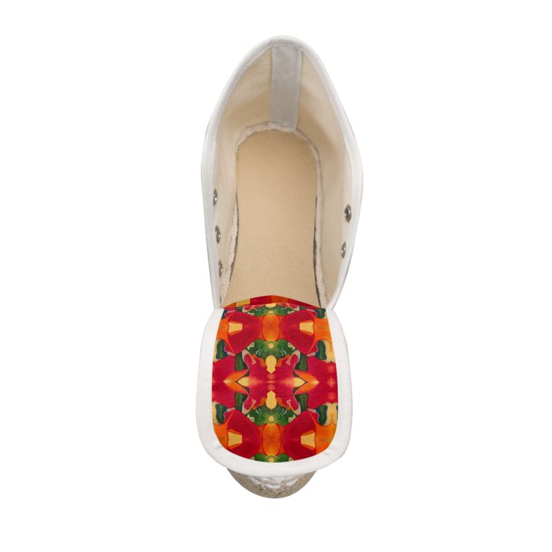 OG130. Dames Espadrilles Sleehak: Nieuw Leven: ID:2798.