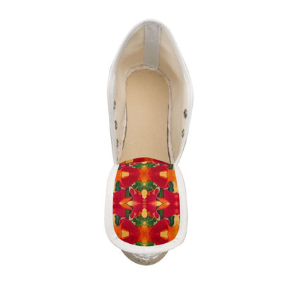 OG130. Dames Espadrilles Sleehak: Nieuw Leven: ID:2798.
