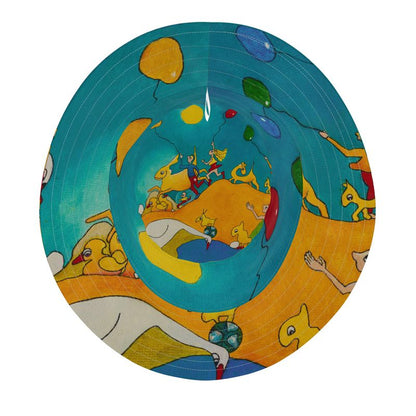 OK214. Vissershoedje. Ballonnenoptocht. ID: 1718..