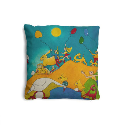 OK214. Pillows set. Balonnenoptocht. ID:1547.