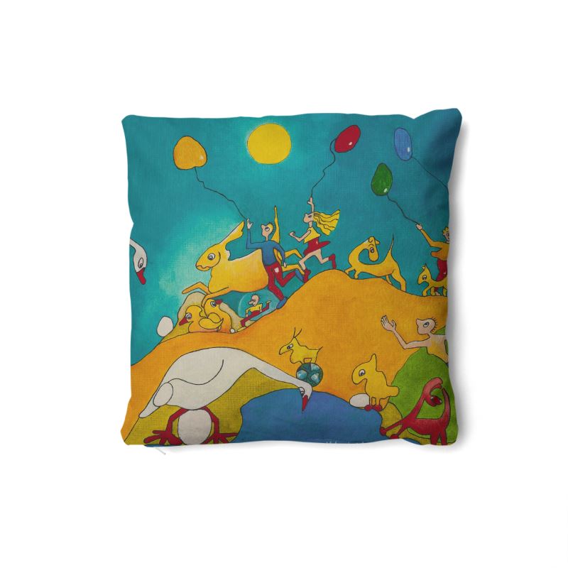 OK214. Pillows set. Balonnenoptocht. ID:1547.