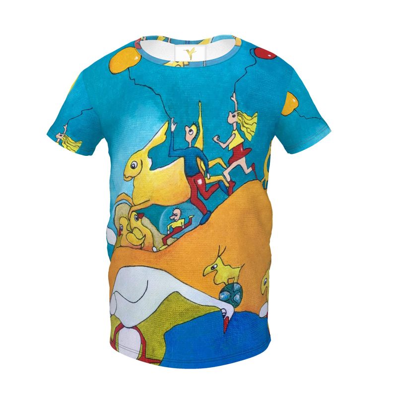 OK214. Girls Premium T-Shirt Balonnenoptocht 13. ID:2995.