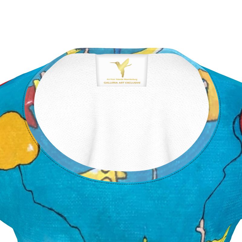 OK214. Girls Premium T-Shirt Balonnenoptocht 13. ID:2995.