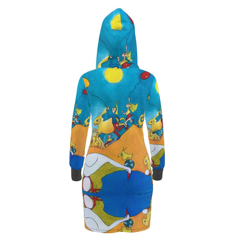 OK214. Hoodie Jurk: Ballonnenoptocht. ID:2841.