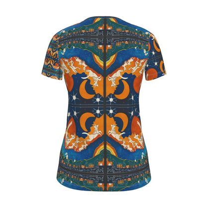OK312. Dames T-shirt. Hemelleven. ID:3025.
