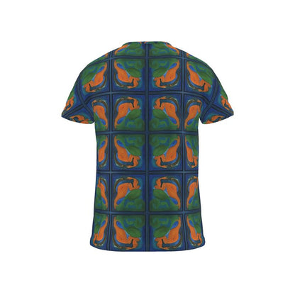 OK265. Gepersonaliseerd T-shirt Op Maat: Visjes en dolfijnen.