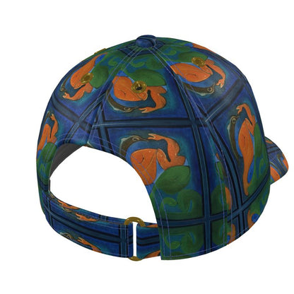 OK 265. Silk Baseball Cap No.2: Visjes en dolfijnen