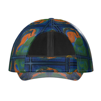 OK 265. Silk Baseball Cap No.2: Visjes en dolfijnen