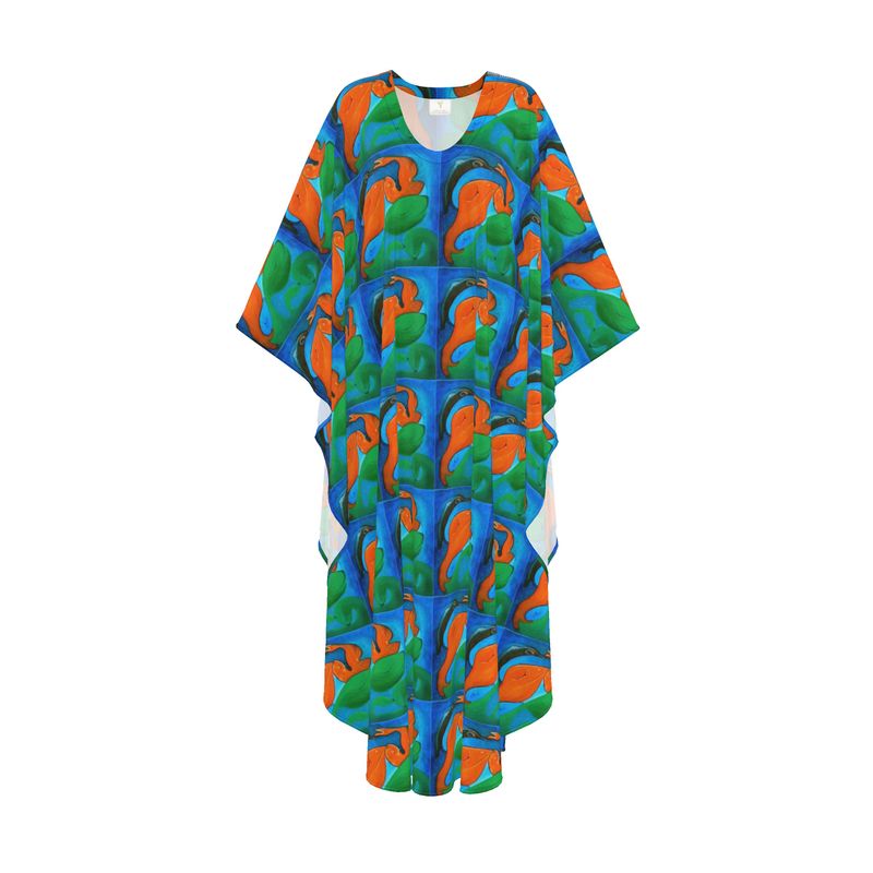 OK265. Kaftan: Visjes en Dolfijnen