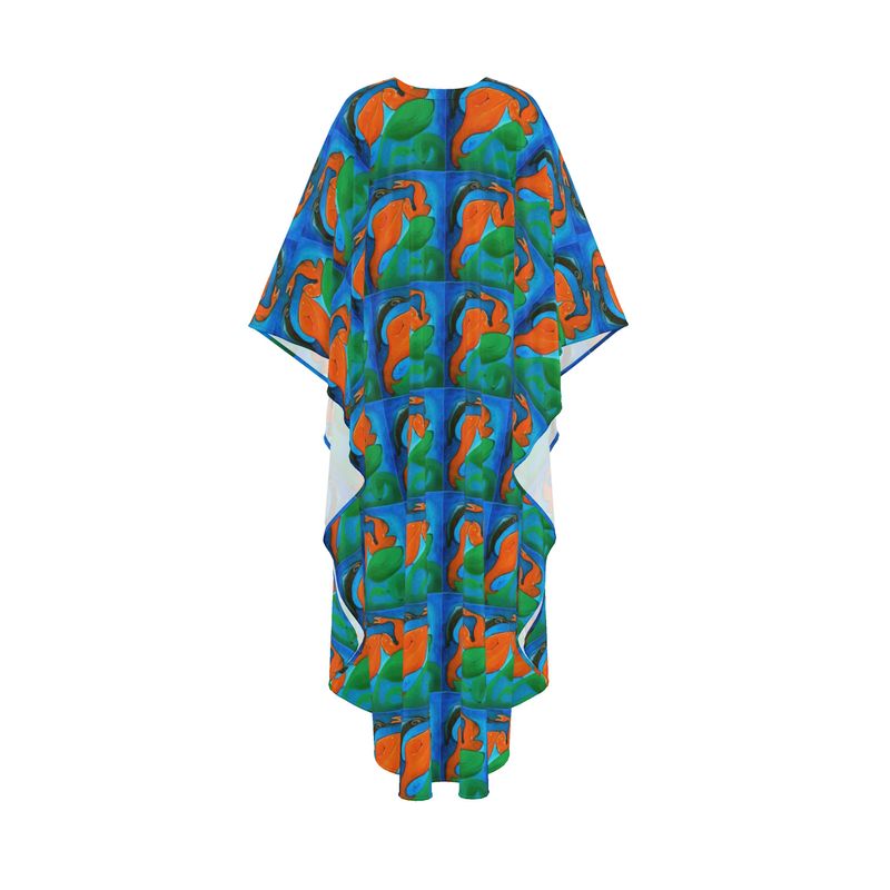 OK265. Kaftan: Visjes en Dolfijnen