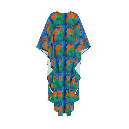 OK265. Kaftan: Visjes en Dolfijnen