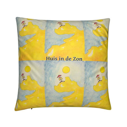 AQP562. Groot Zacht Kussen: Huis in de Zon. ID:30.