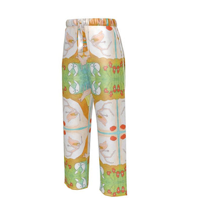 OK322. Luxe Pyjamabroek Dames: Womens Luxury Pyama Trousers: ID: 3070