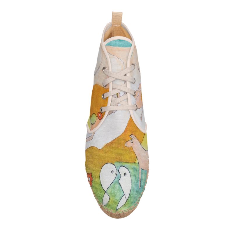 OK322. Hoge Espadrilles: Trust in the Universe. ID:2813.