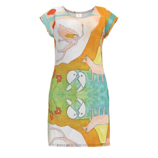 OK322. Dames Tuniek T-shirt: Trust in the Universe.