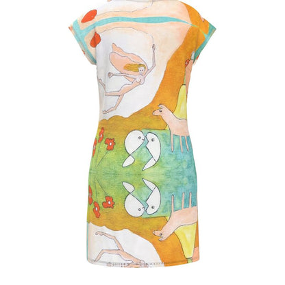 OK322. Dames Tuniek T-shirt: Trust in the Universe.