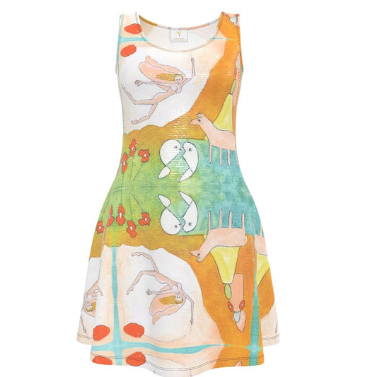 OK322. Skater Dress: Trust in the Universe. ID:1614.