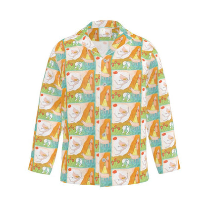 OK322. Mens Luxury Pyama Shirt: Trust in the Universe.