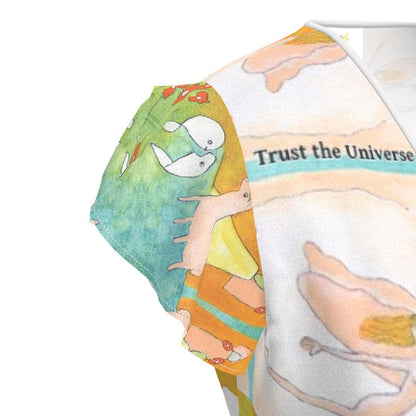 OK322. Overslagjurkje: Trust the Universe. ID: 2842.