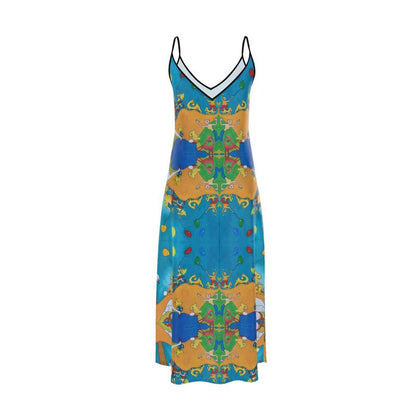 OK306. Slip Dress Maxi: Ballonnenoptocht.13. ID: 2821.