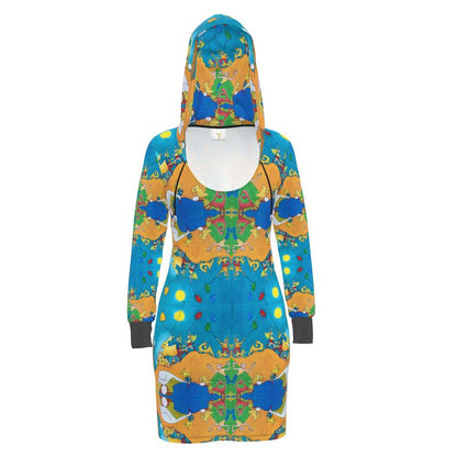 OK306. Hoodie Dress: Ballonnenoptocht.13. ID: 2841.