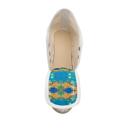OK306. Vrouwen Espadrilles met Sleehak: Ballonnenoptocht.13. ID: