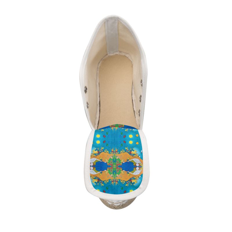 OK306. Vrouwen Espadrilles met Sleehak: Ballonnenoptocht.13. ID: