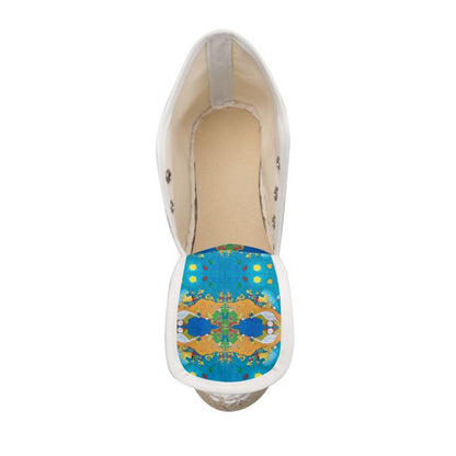 OK306. Vrouwen Espadrilles met Sleehak: Ballonnenoptocht.13. ID:
