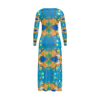 OK306. Vrouwen Lange Cardigan: Ballonnenoptocht.13. ID: 2846.