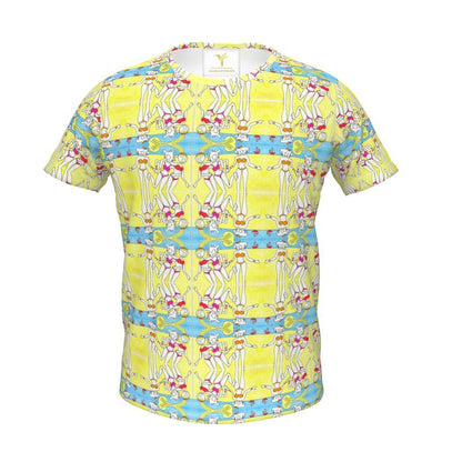 AQP445. Girls Premium T-Shirt: Aan het Strand.