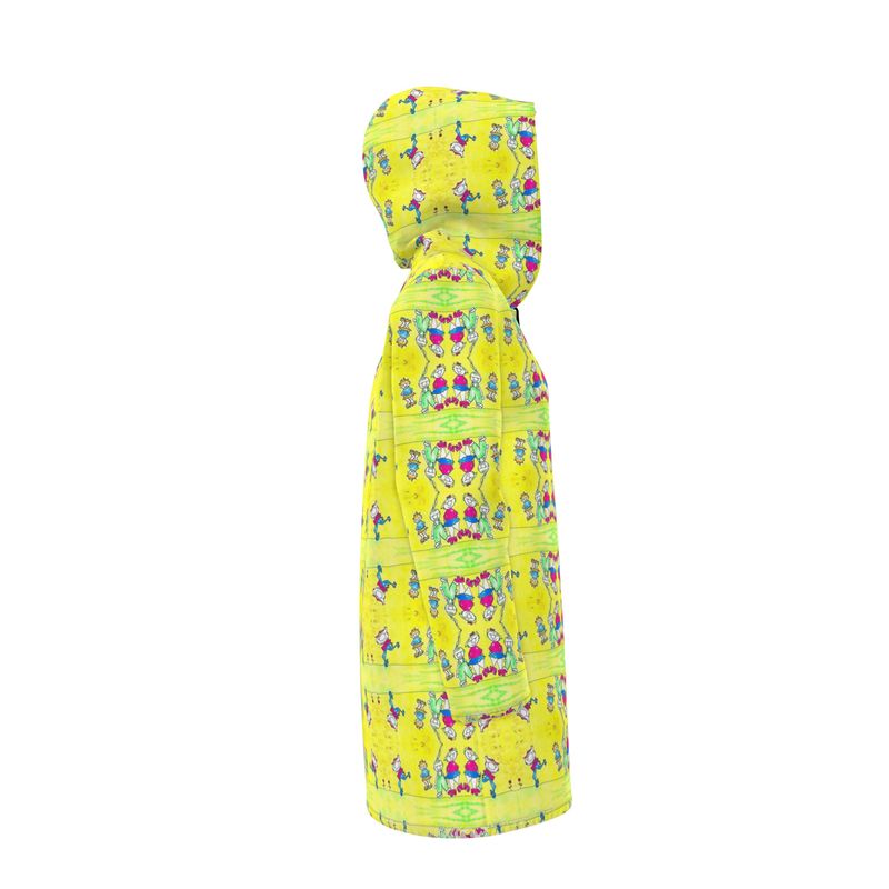 AQP444. Womns Hooded Rain Mac: De Gnuitjes op Rollerskates.