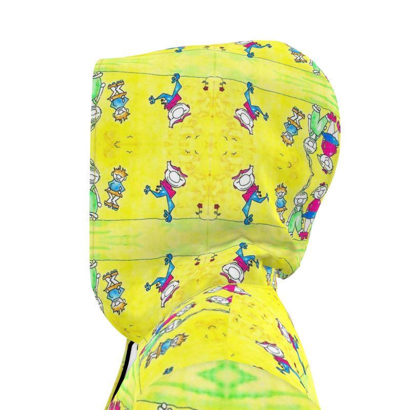 AQP444. Womns Hooded Rain Mac: De Gnuitjes op Rollerskates.