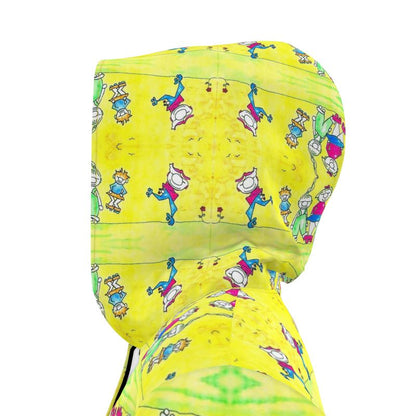 AQP444. Womns Hooded Rain Mac: De Gnuitjes op Rollerskates.