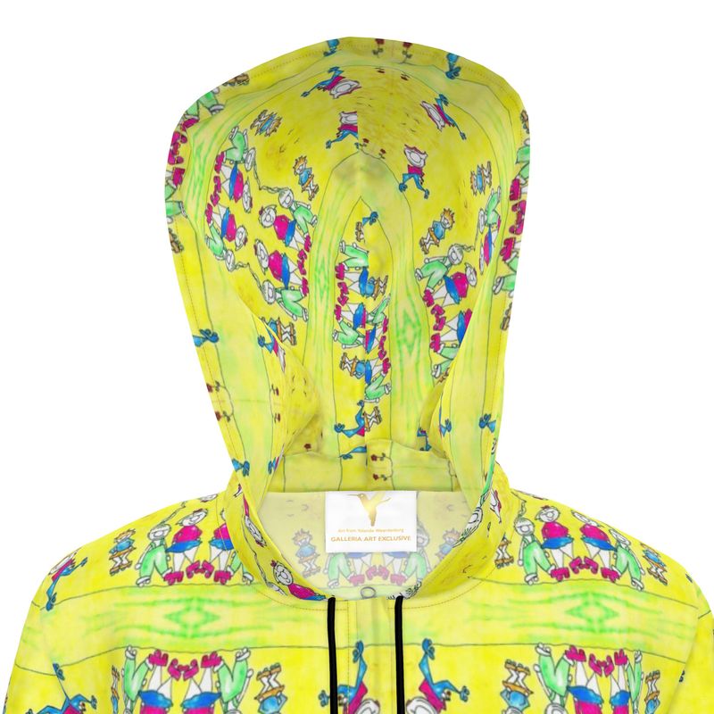 AQP444. Womns Hooded Rain Mac: De Gnuitjes op Rollerskates.