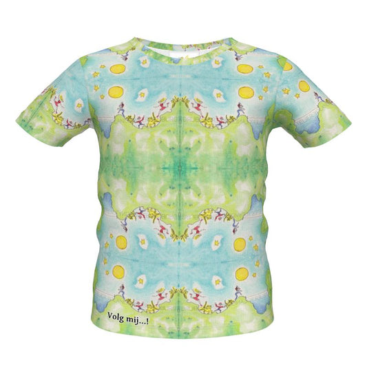 AQP563. Boys Premiun T-Shirt: Volg mij.