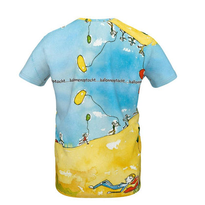 AQP415. Girls T-Shirt: Ballonnenoptocht. ID:2997.
