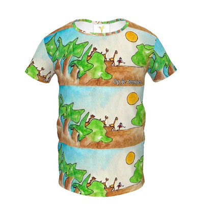 AQP578. Girls Premium T-Shirt: Op je teentjes. ID: 2995.